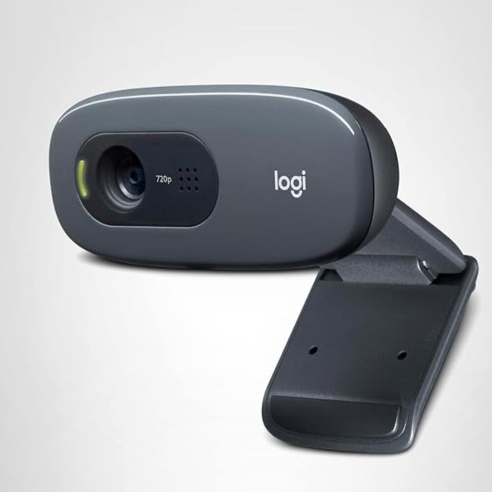 Logitech C270 Widescreen HD Webcam for HD video calls for Windows and Mac, Black
